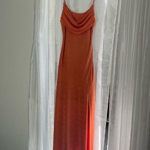 Hello Molly Orange midi dress